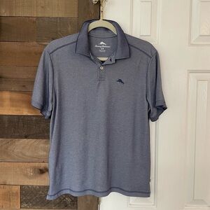Tommy Bahama Heathered Blue Polo Shirt